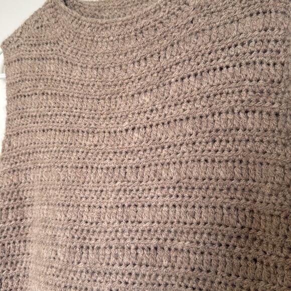 Eileen fisher 100% baby alpaca mock neck sweater vest  size XXS - Picture 4 of 9